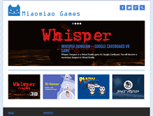 Tablet Screenshot of miaomiaogames.com